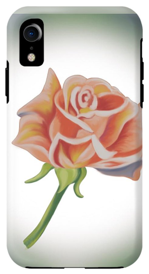 Single Pink Rose - Phone Case