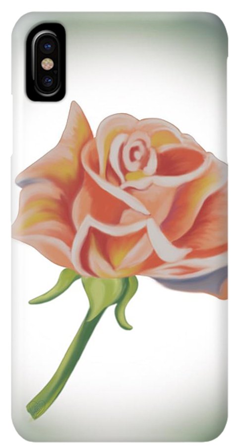 Single Pink Rose - Phone Case