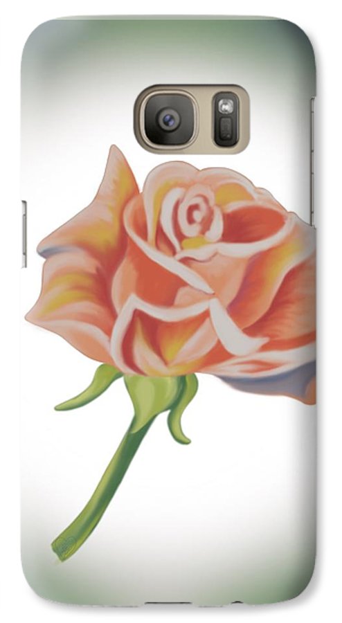 Single Pink Rose - Phone Case