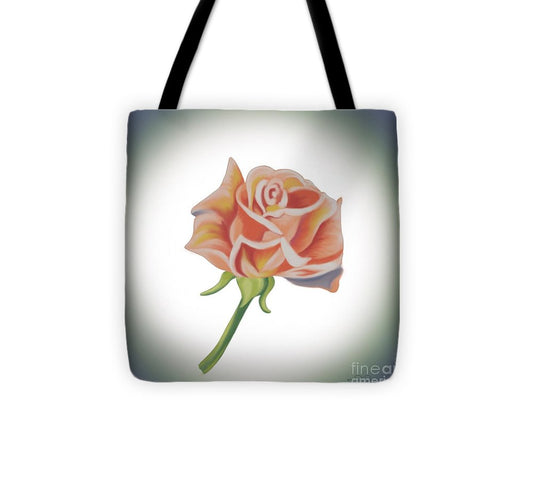 Single Pink Rose - Tote Bag