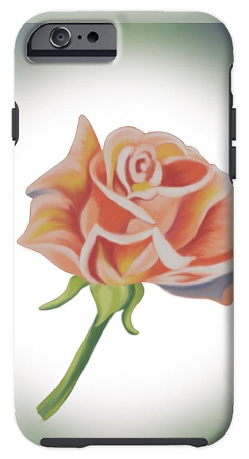 Single Pink Rose - Phone Case