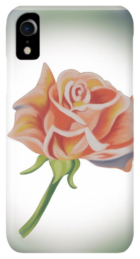 Single Pink Rose - Phone Case