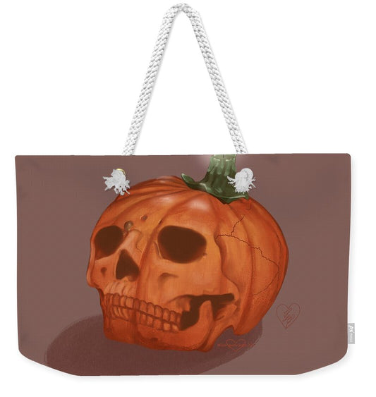 Pumpkin Skull - Weekender Tote Bag