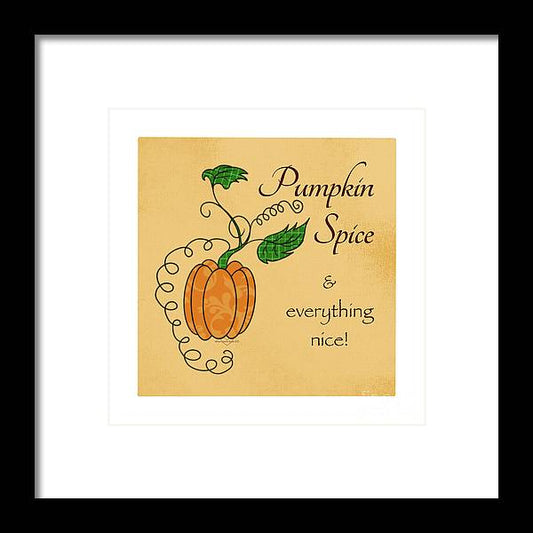 Pumpkin Spice - Framed Print
