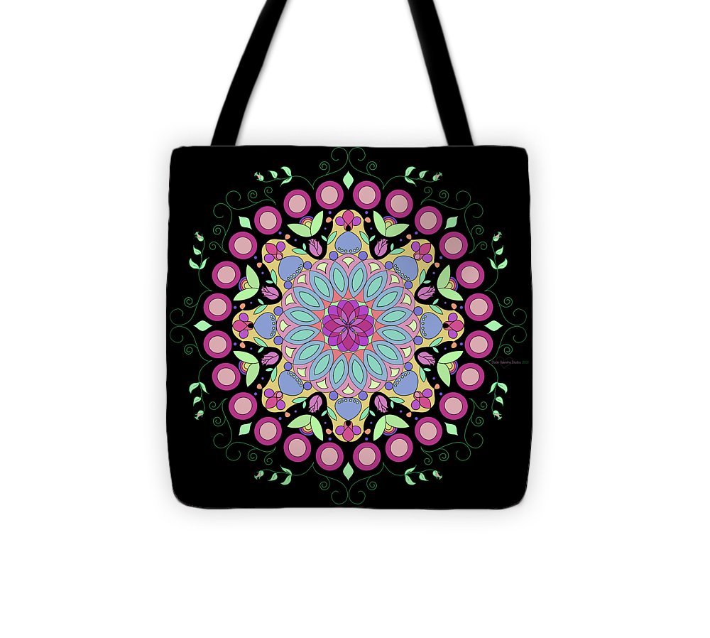 Pink Rose Single Mandala - Tote Bag