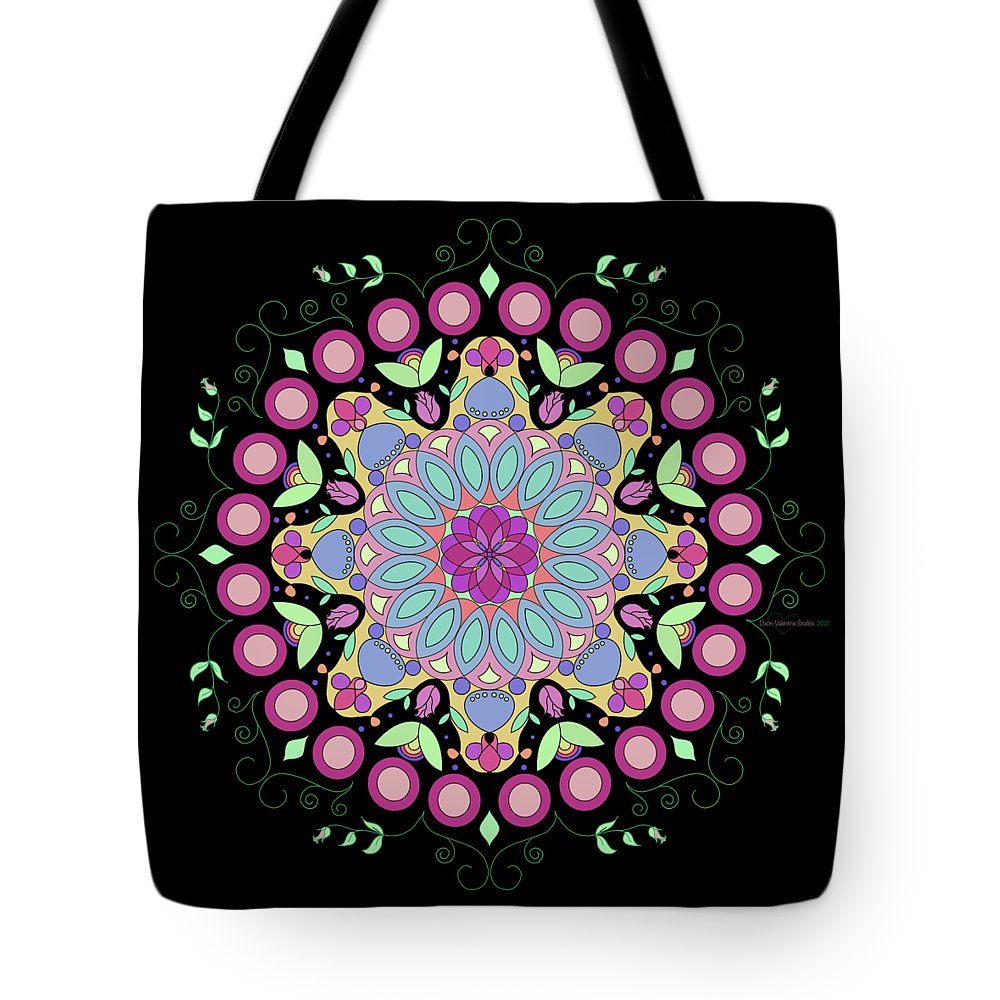 Pink Rose Single Mandala - Tote Bag