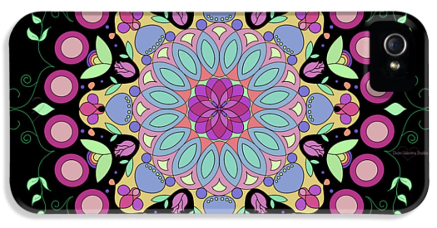 Pink Rose Single Mandala - Phone Case