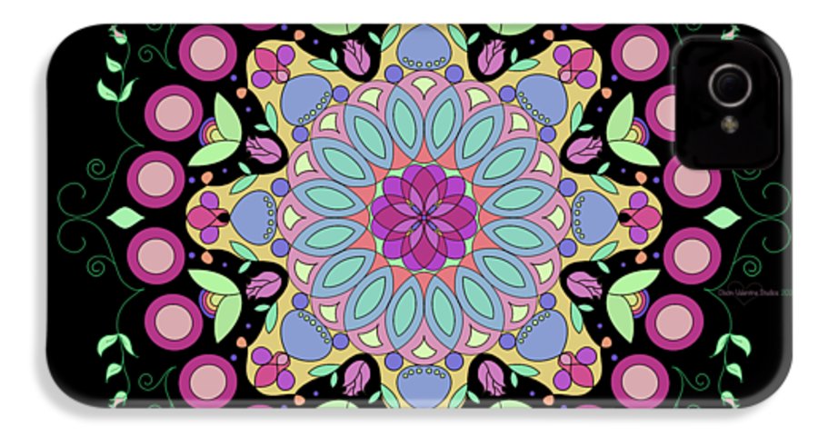 Pink Rose Single Mandala - Phone Case