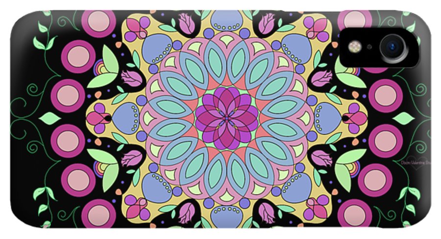 Pink Rose Single Mandala - Phone Case