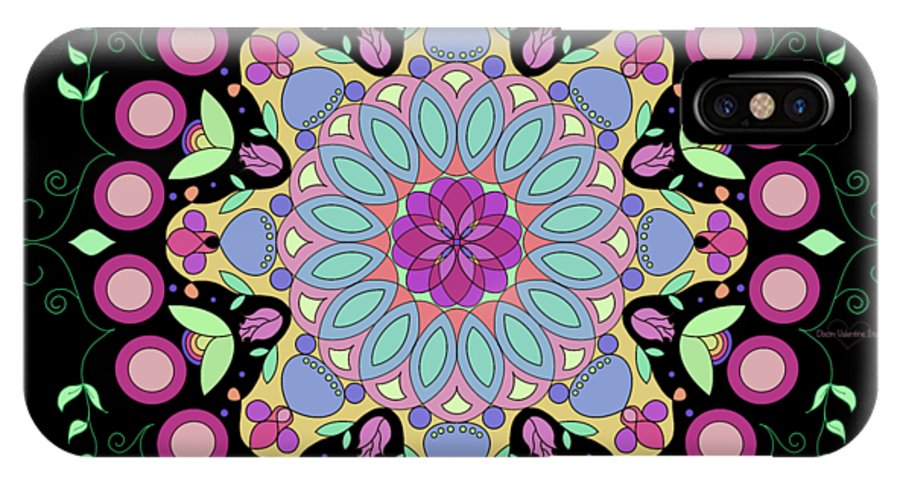 Pink Rose Single Mandala - Phone Case