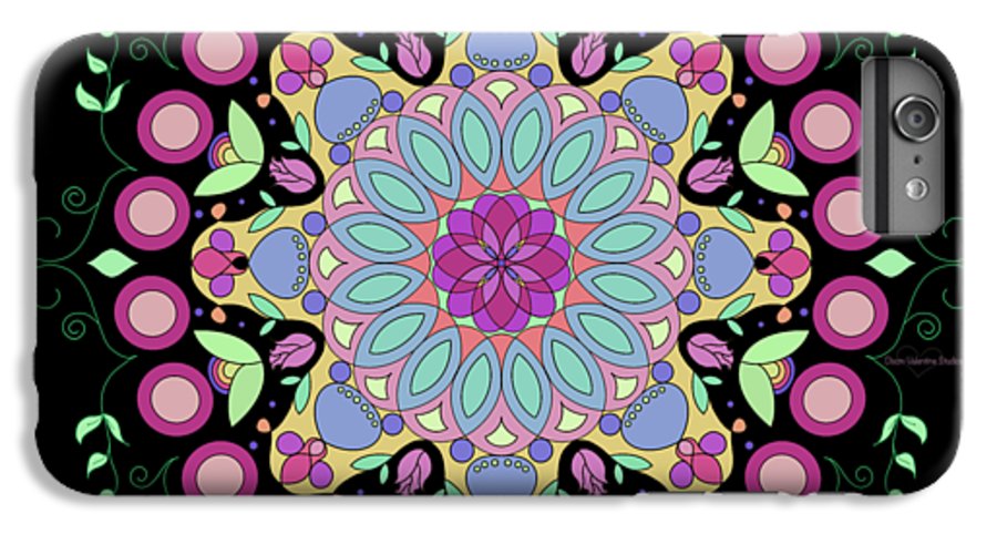 Pink Rose Single Mandala - Phone Case