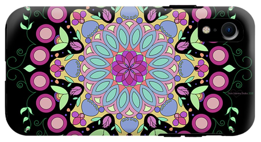 Pink Rose Single Mandala - Phone Case