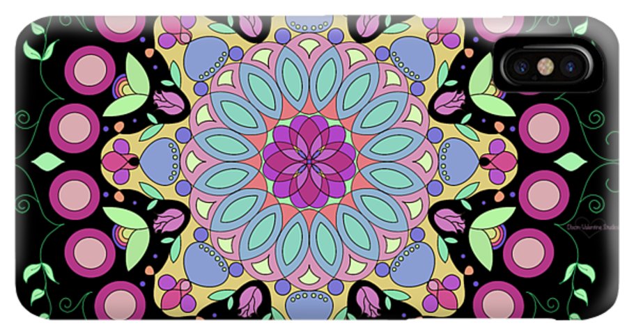 Pink Rose Single Mandala - Phone Case