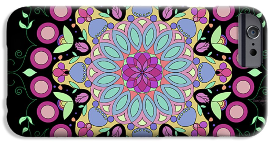 Pink Rose Single Mandala - Phone Case