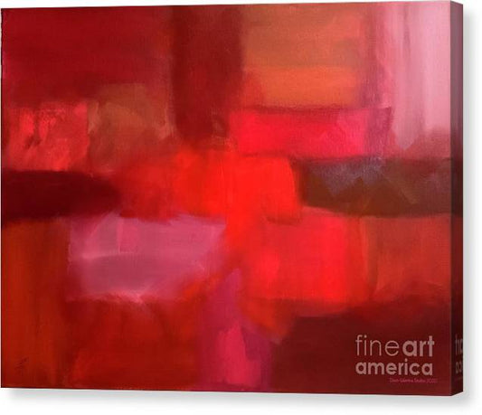Soft Shades of Red - Canvas Print