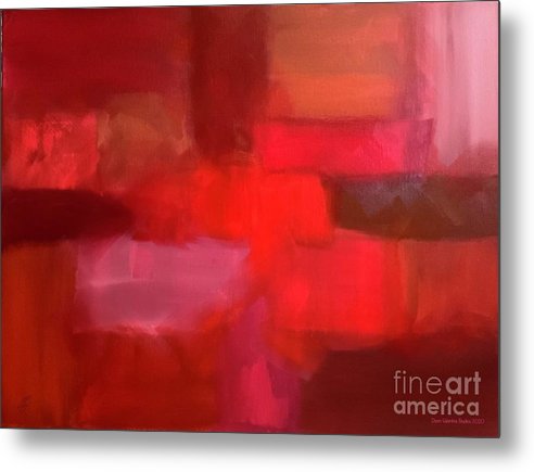 Soft Shades of Red - Metal Print