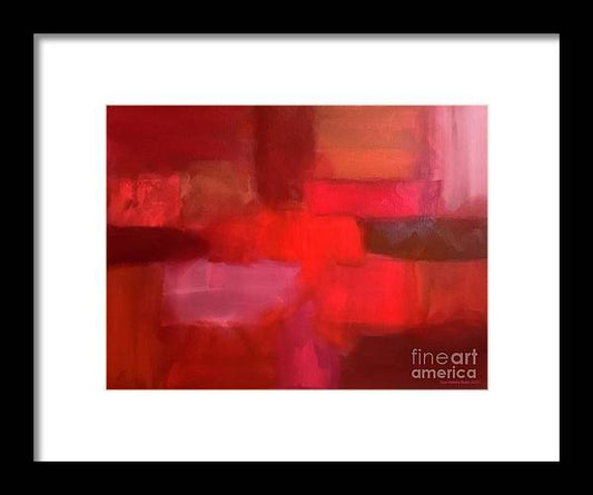 Soft Shades of Red - Framed Print
