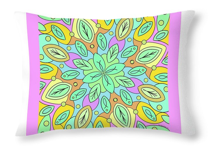 Spring Leaves - Throw Pillow