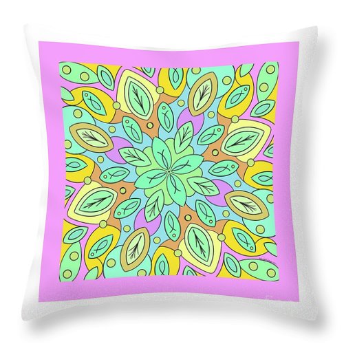 Spring Leaves - Throw Pillow