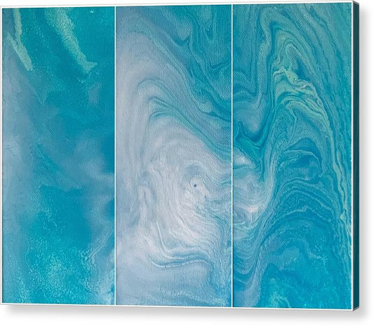 Tidal Pool Triptych - Acrylic Print
