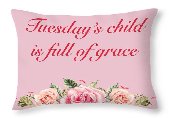 Tuesday's Child #2 - Throw Pillow