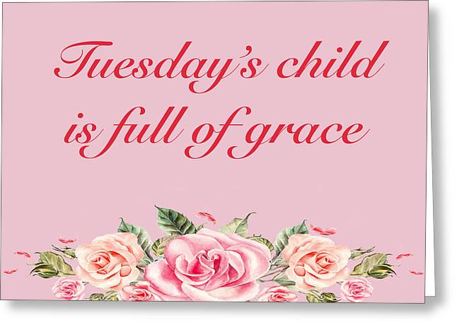 Tuesday's Child #2 - Greeting Card