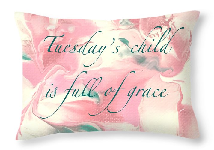 Tuesday's Child - Throw Pillow