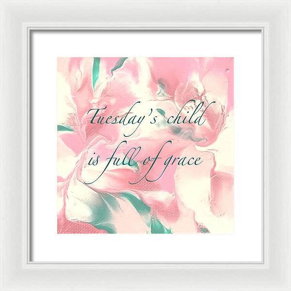 Tuesday's Child - Framed Print