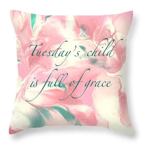 Tuesday's Child - Throw Pillow