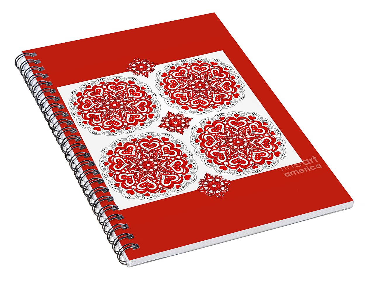 Valentine Bandana - Spiral Notebook