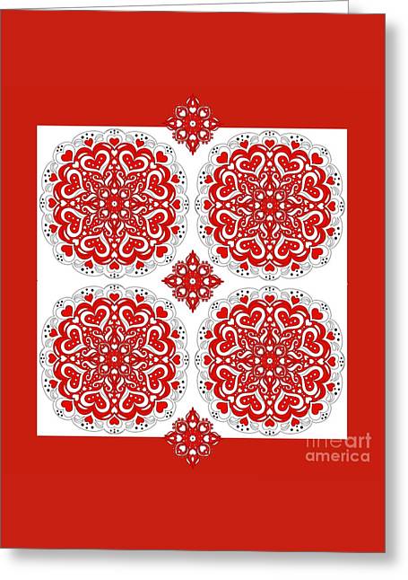 Valentine Bandana - Greeting Card