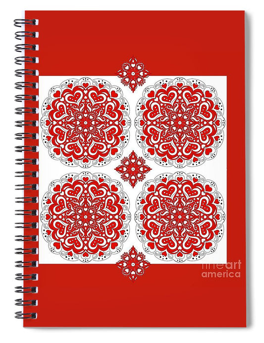 Valentine Bandana - Spiral Notebook