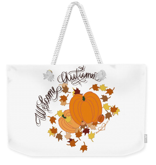 Welcome Autumn - Weekender Tote Bag