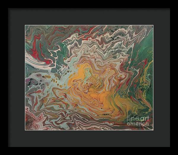 Abstract Yellow Rose - Framed Print