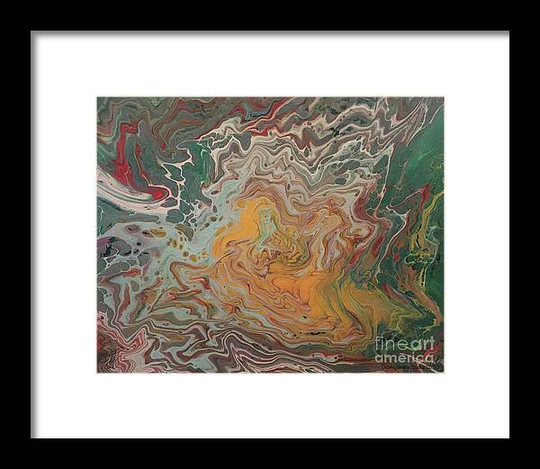 Abstract Yellow Rose - Framed Print