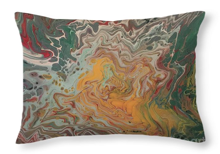 Abstract Yellow Rose - Throw Pillow