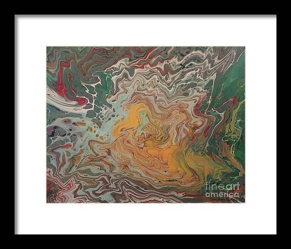 Abstract Yellow Rose - Framed Print