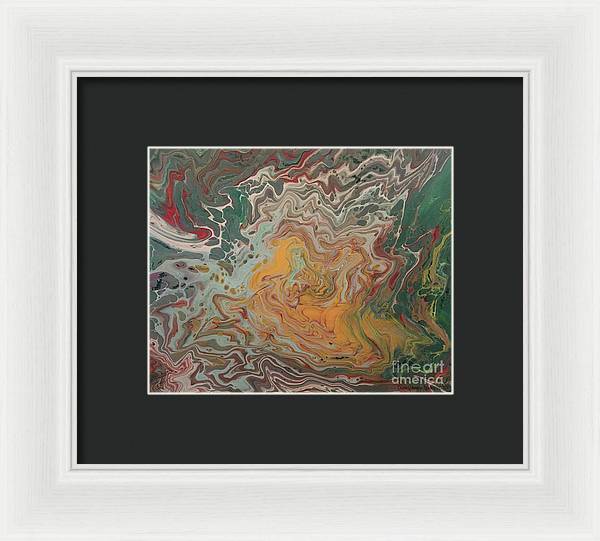 Abstract Yellow Rose - Framed Print