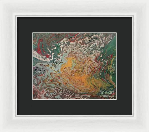 Abstract Yellow Rose - Framed Print