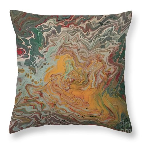 Abstract Yellow Rose - Throw Pillow