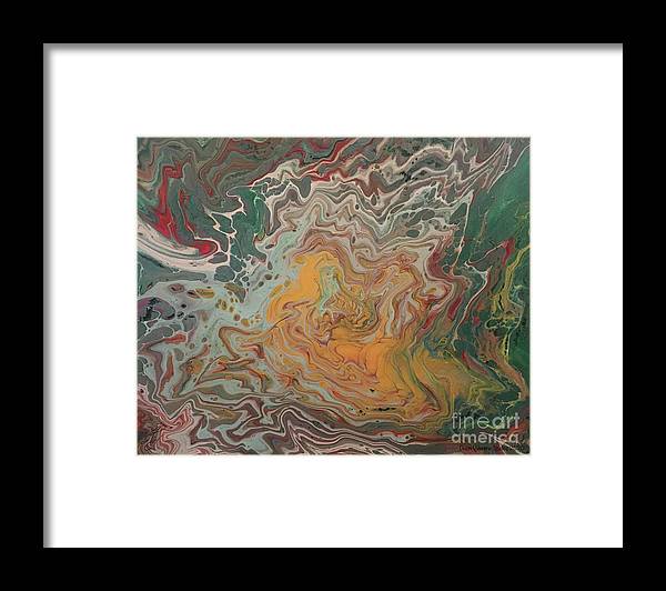 Abstract Yellow Rose - Framed Print