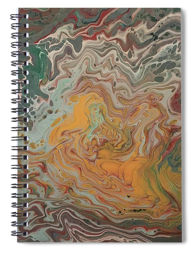 Abstract Yellow Rose - Spiral Notebook