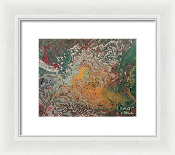 Abstract Yellow Rose - Framed Print