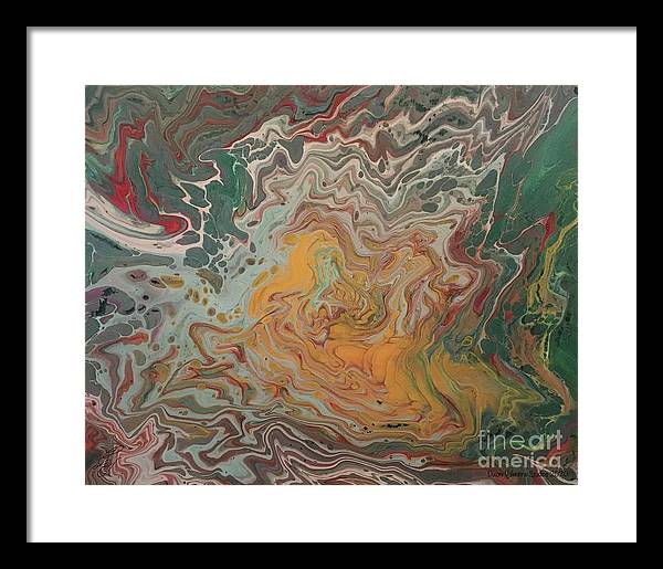 Abstract Yellow Rose - Framed Print