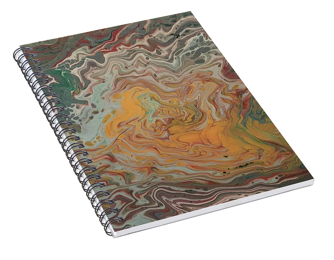 Abstract Yellow Rose - Spiral Notebook