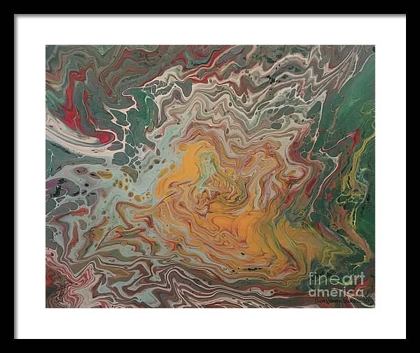 Abstract Yellow Rose - Framed Print