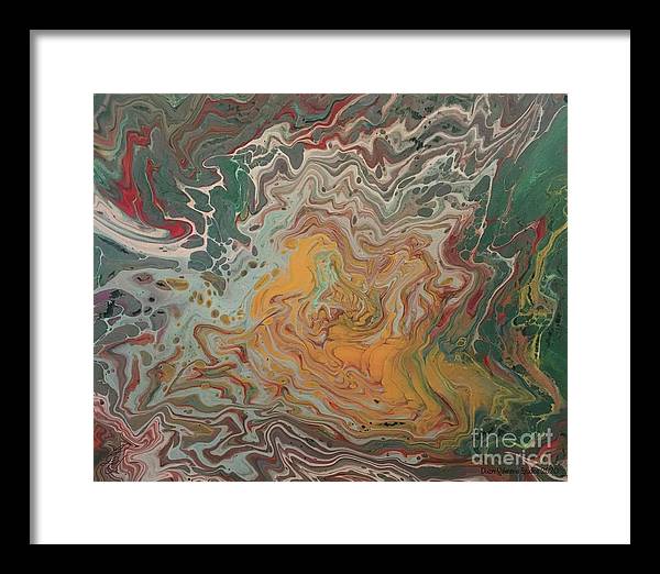 Abstract Yellow Rose - Framed Print